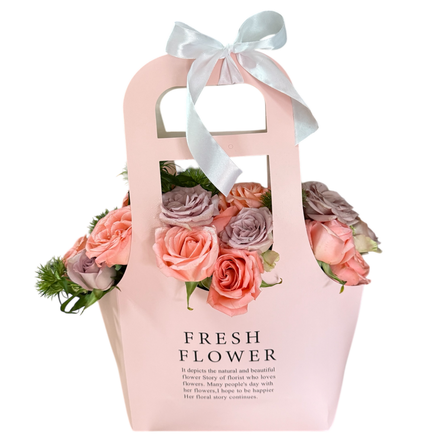 Panier de bouquet de roses
