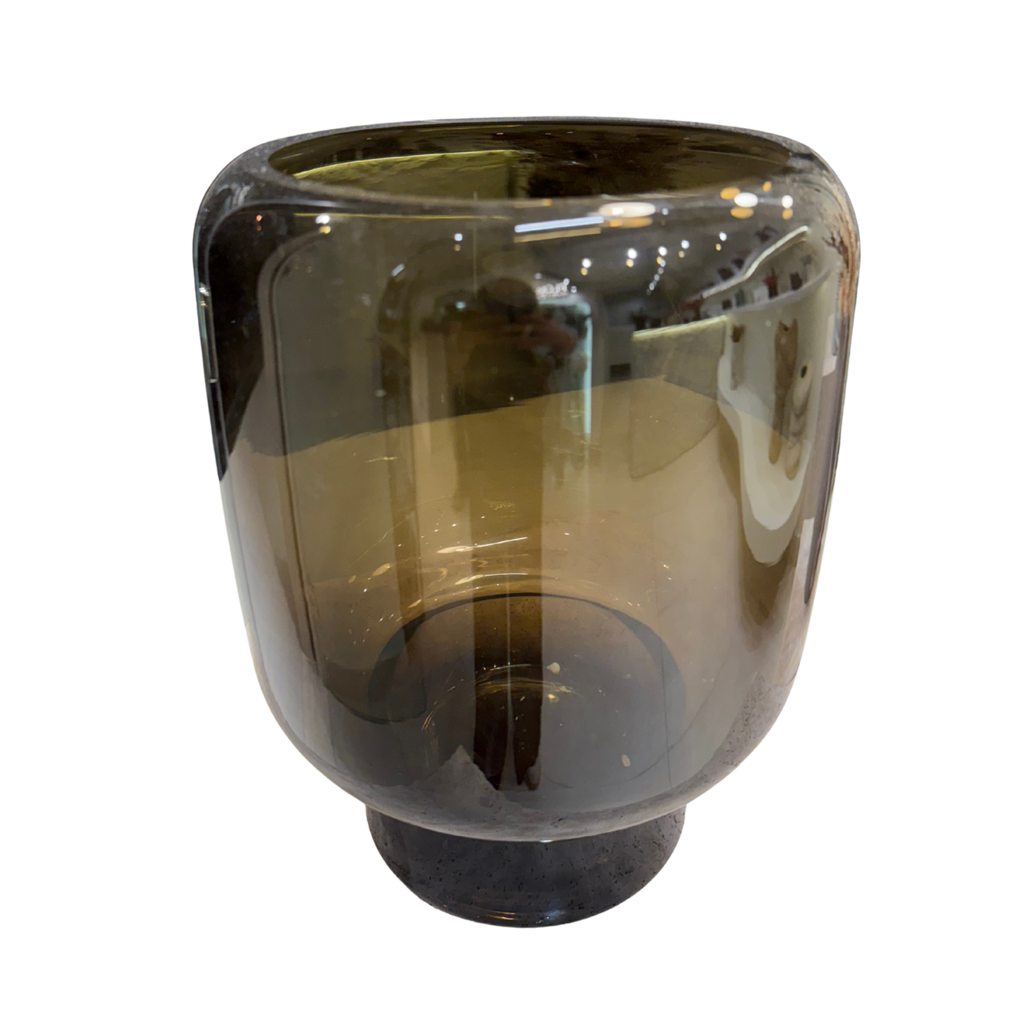 Vase en verre soufflé Marron XL