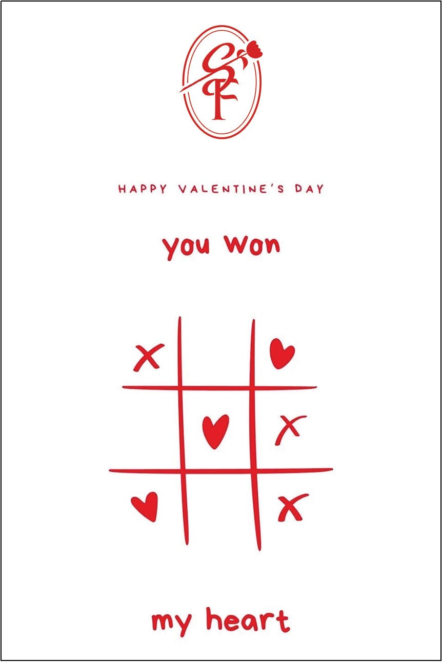 Carte Saint Valentin 10x15cm