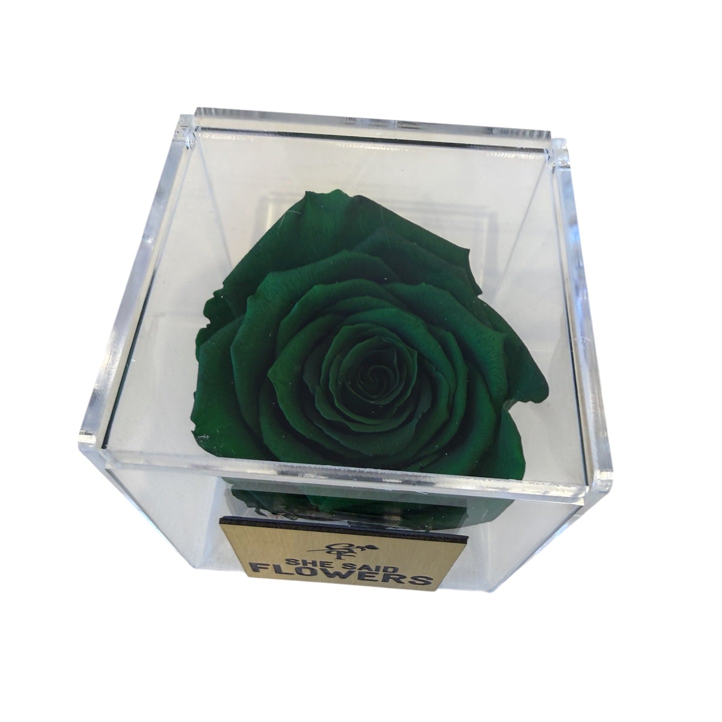 Rose éternelle Émeraude Édition limitée