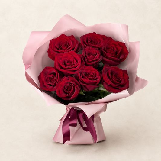 Bouquet de 20 roses rouges