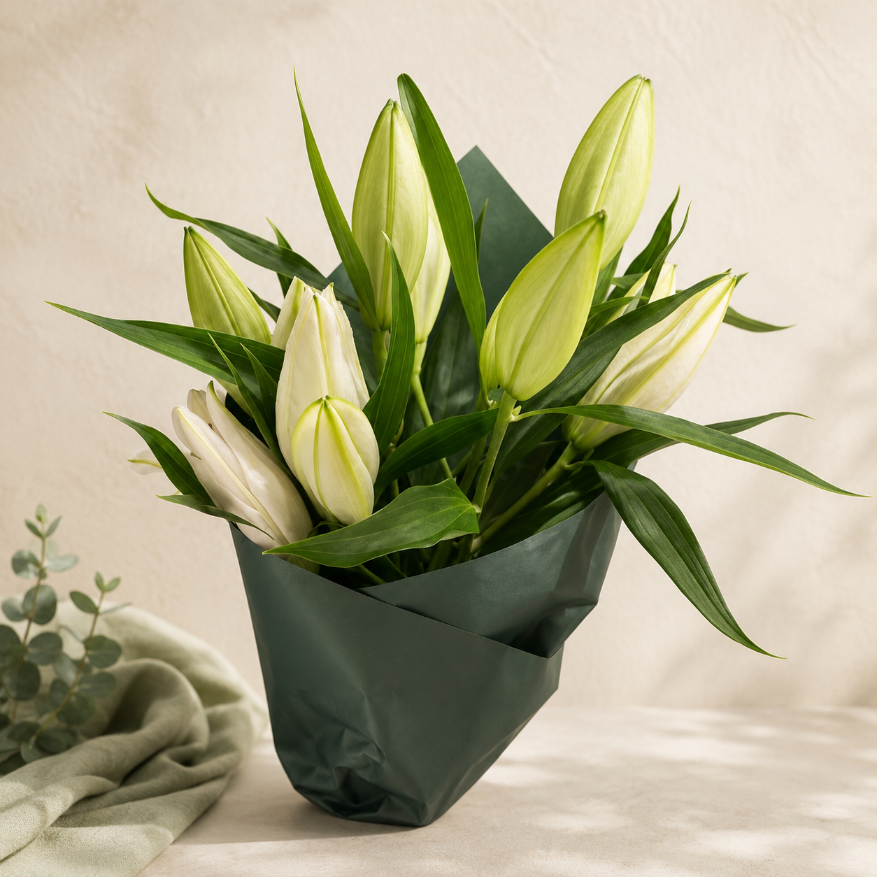 Bouquet de 10 Lys orientales