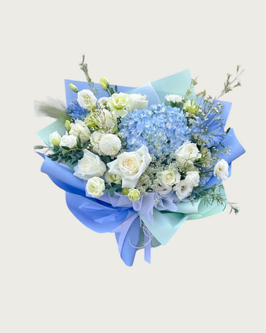 Bouquet de naissance pour garçon Blue Love 1