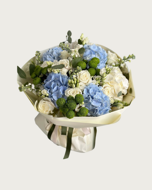 Bouquet de naissance pour garçon Blue Love 2