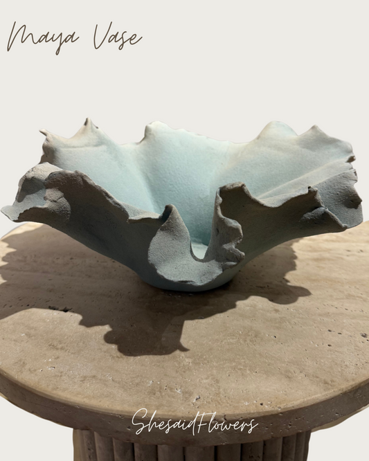 Maya Vase bleu ciel