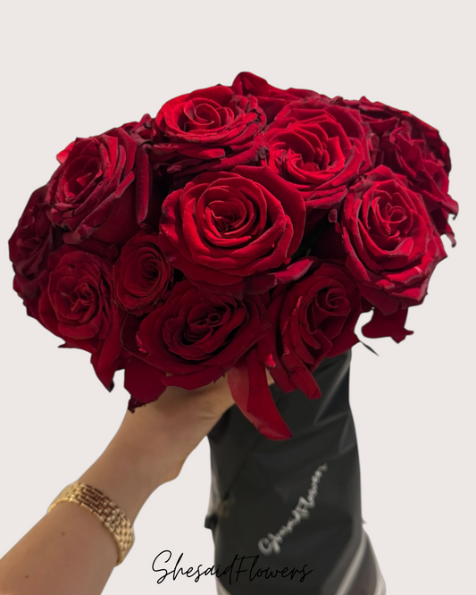 Bouquet de 20 roses fraîches