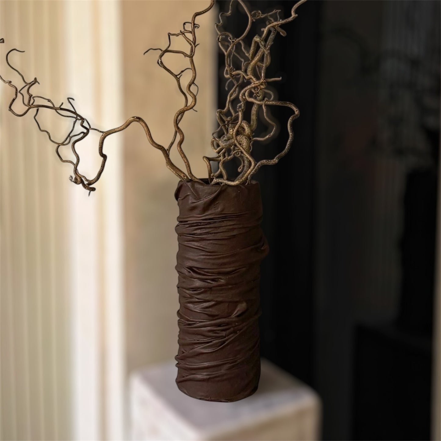 Vase She Clay XL Marron Chocolat