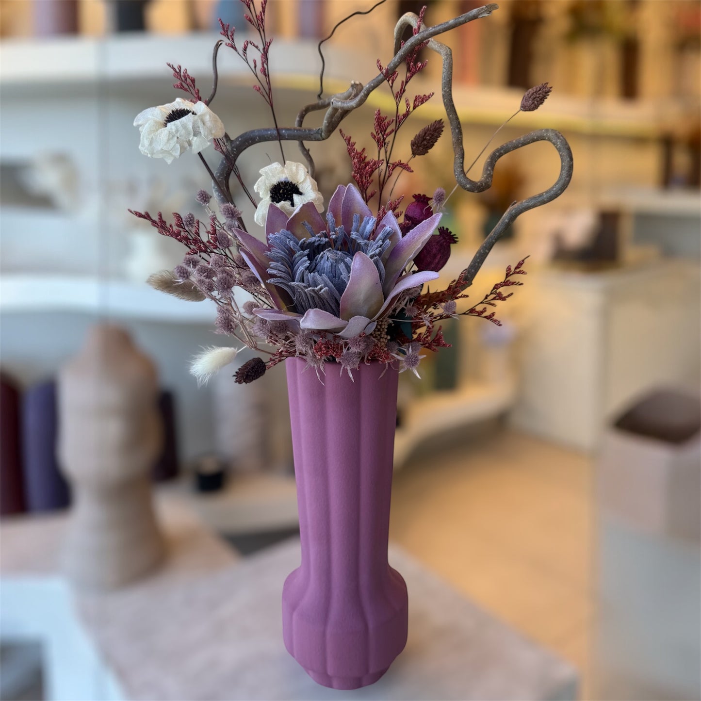 Composition florale sur vase pink Small
